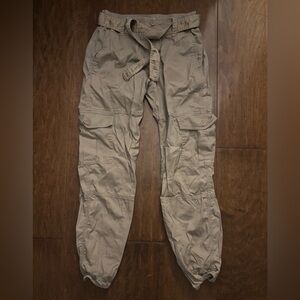 Abercrombie Kids bundle of 2 Beige and Camo Green Cargo Pants